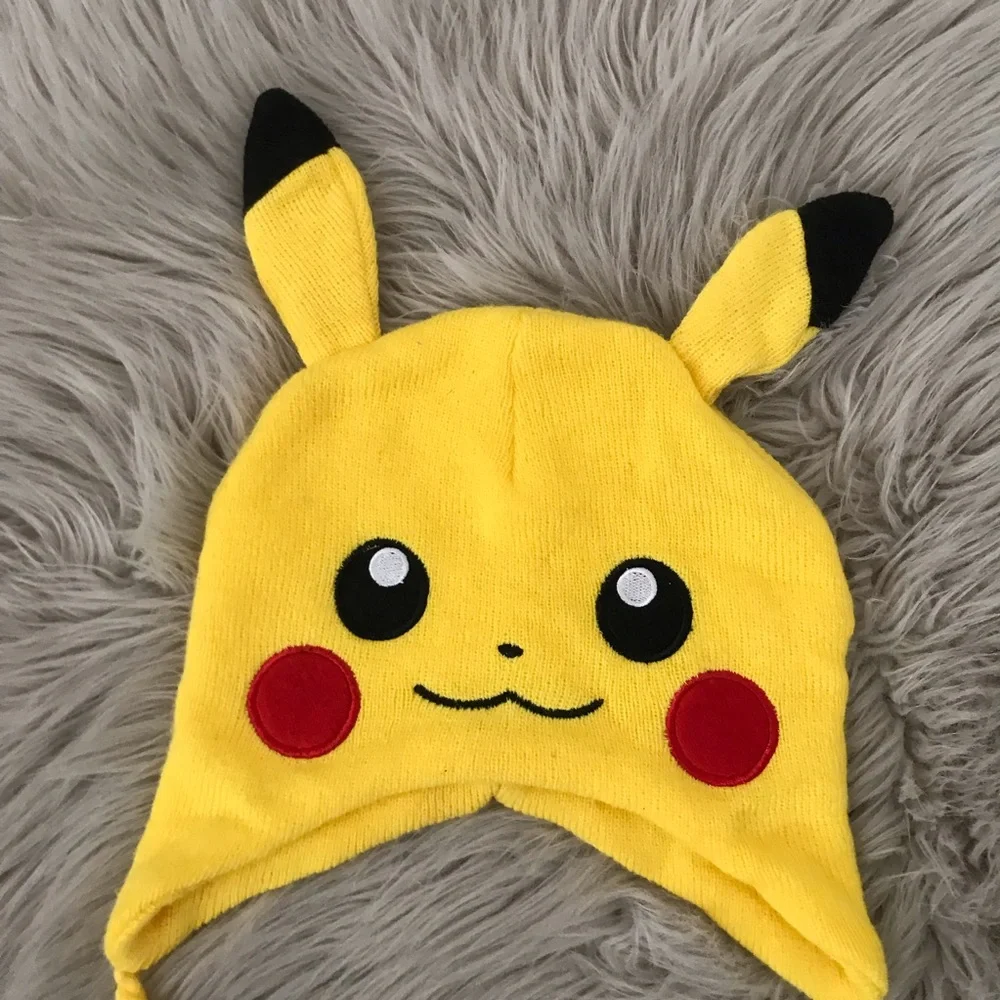 POKÉMON Pikachu Laplander Knit Yellow Hat  | OS